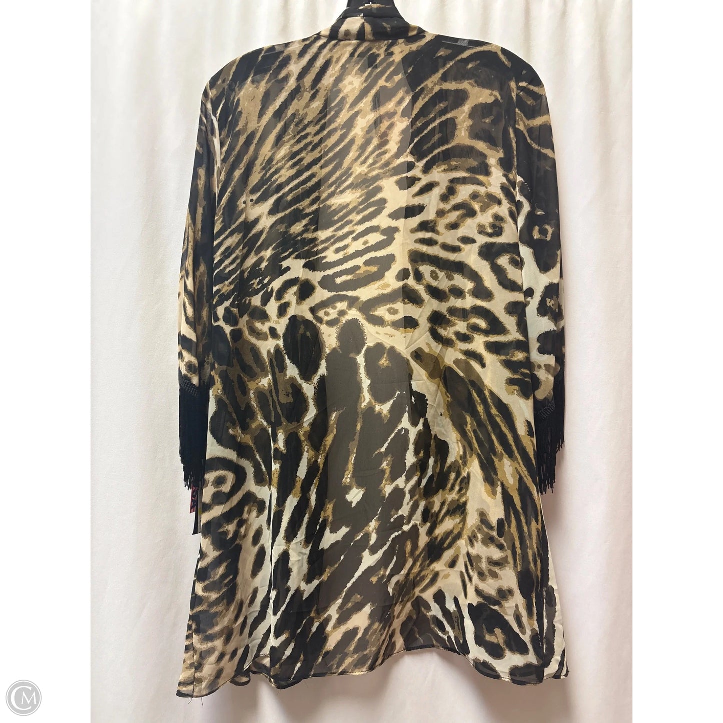 Swimwear Cover-up By R And M Richards In Animal Print, Size: M