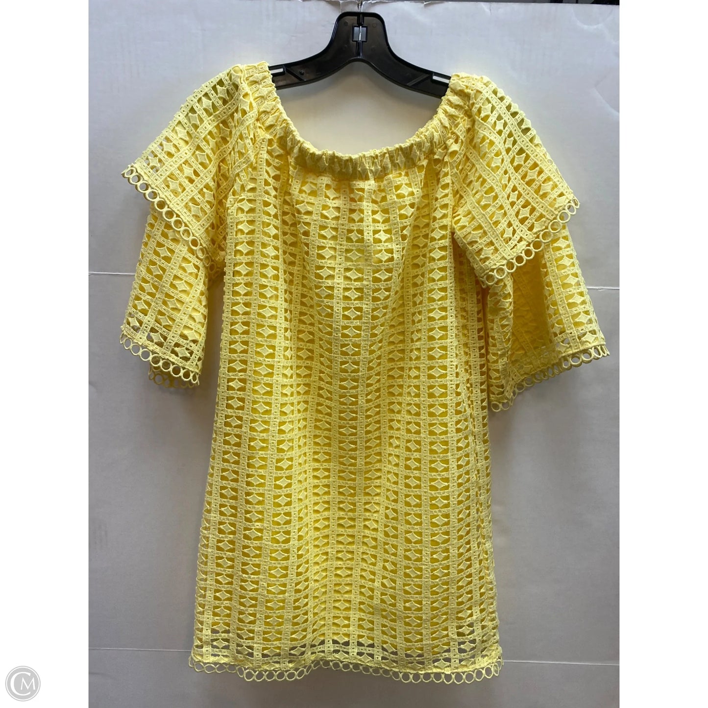 Dress Casual Midi By Pink Lily In Yellow, Size: S