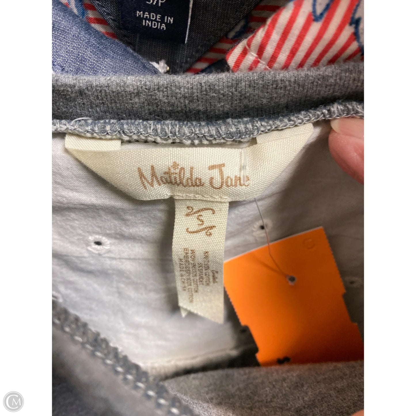 Top 3/4 Sleeve By Matilda Jane In Grey, Size: S