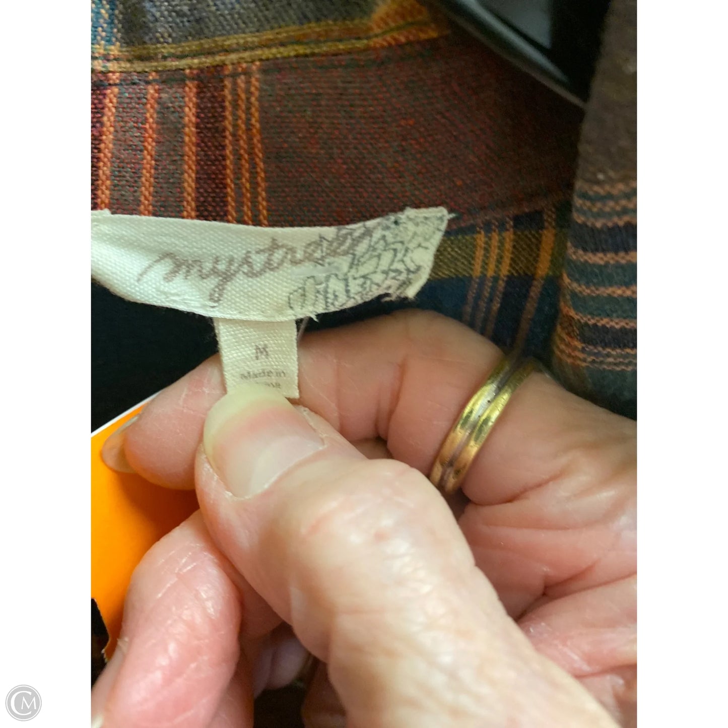 Top Long Sleeve By Mystree In Brown, Size: M