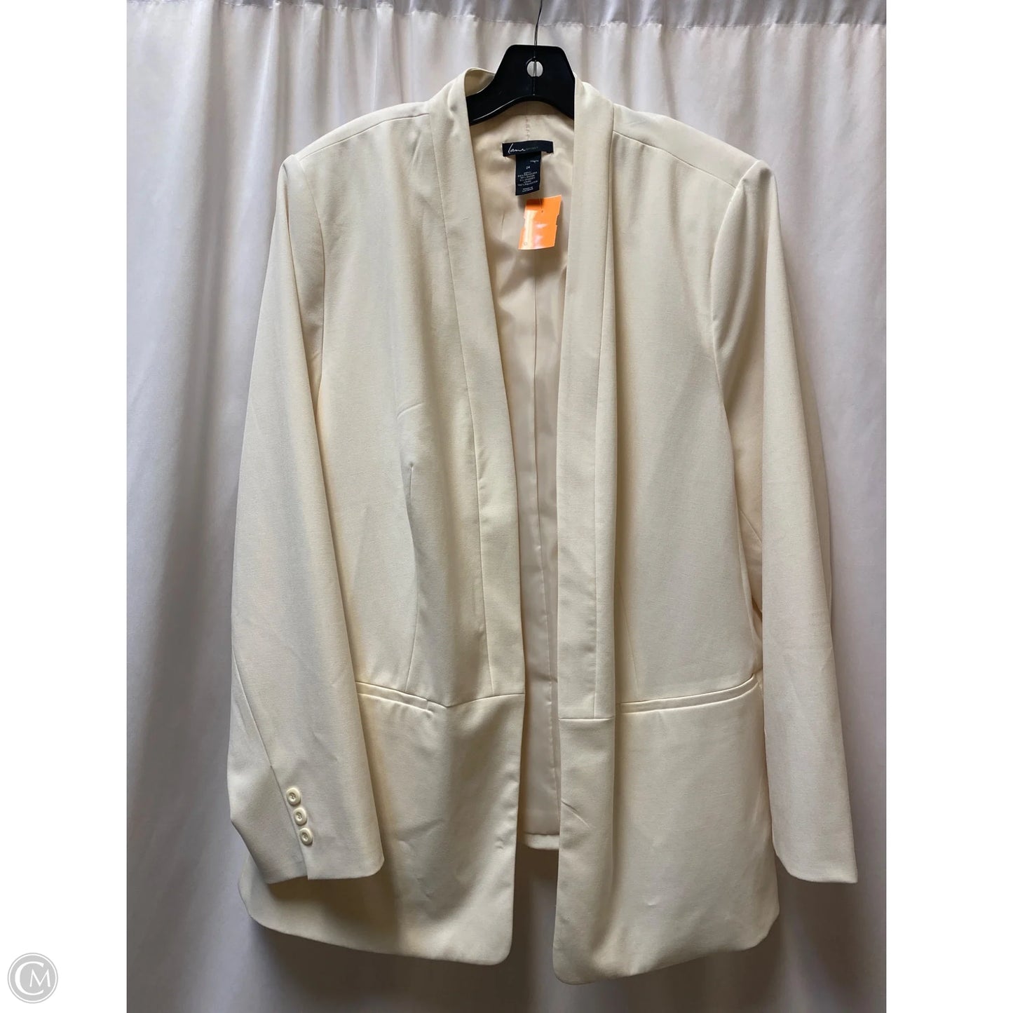 Blazer By Lane Bryant In Cream, Size: 3x