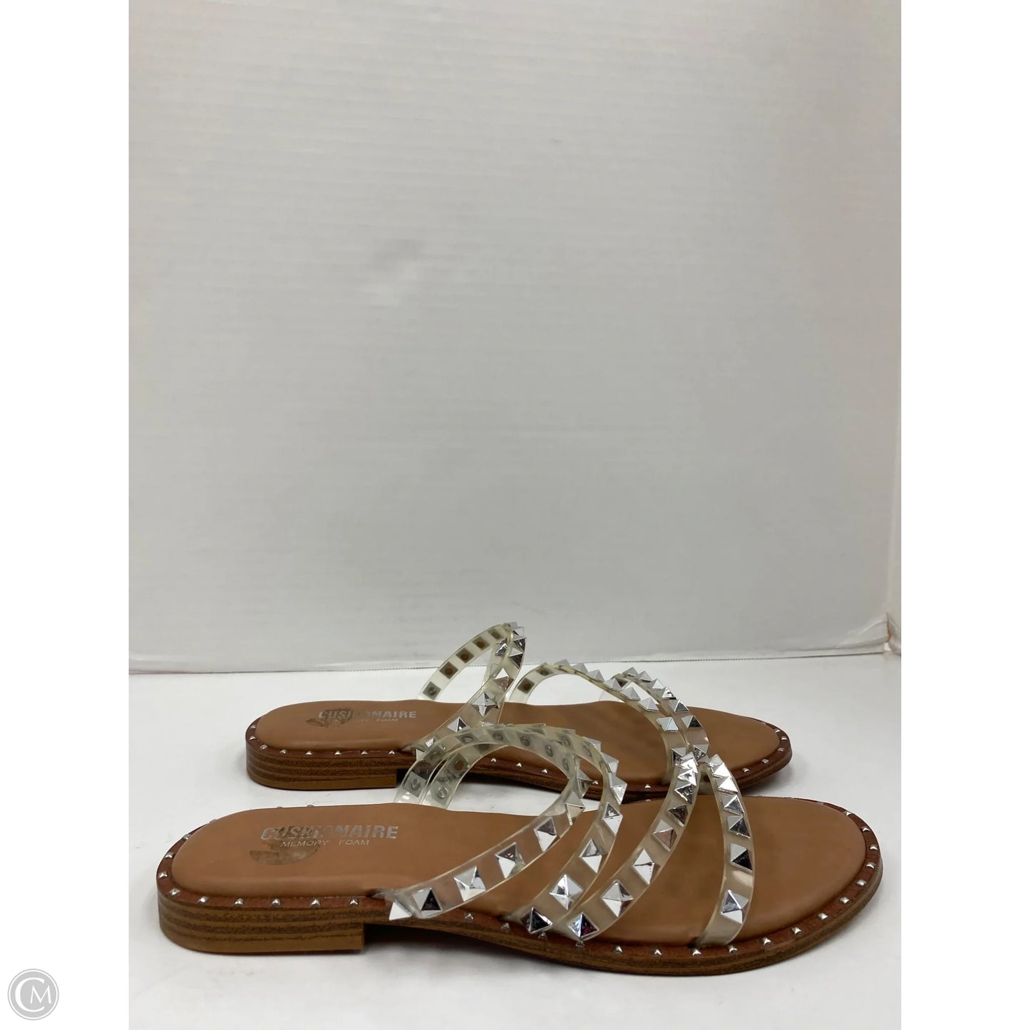 Sandals Flats By Cushionaire In Clear, Size: 8.5