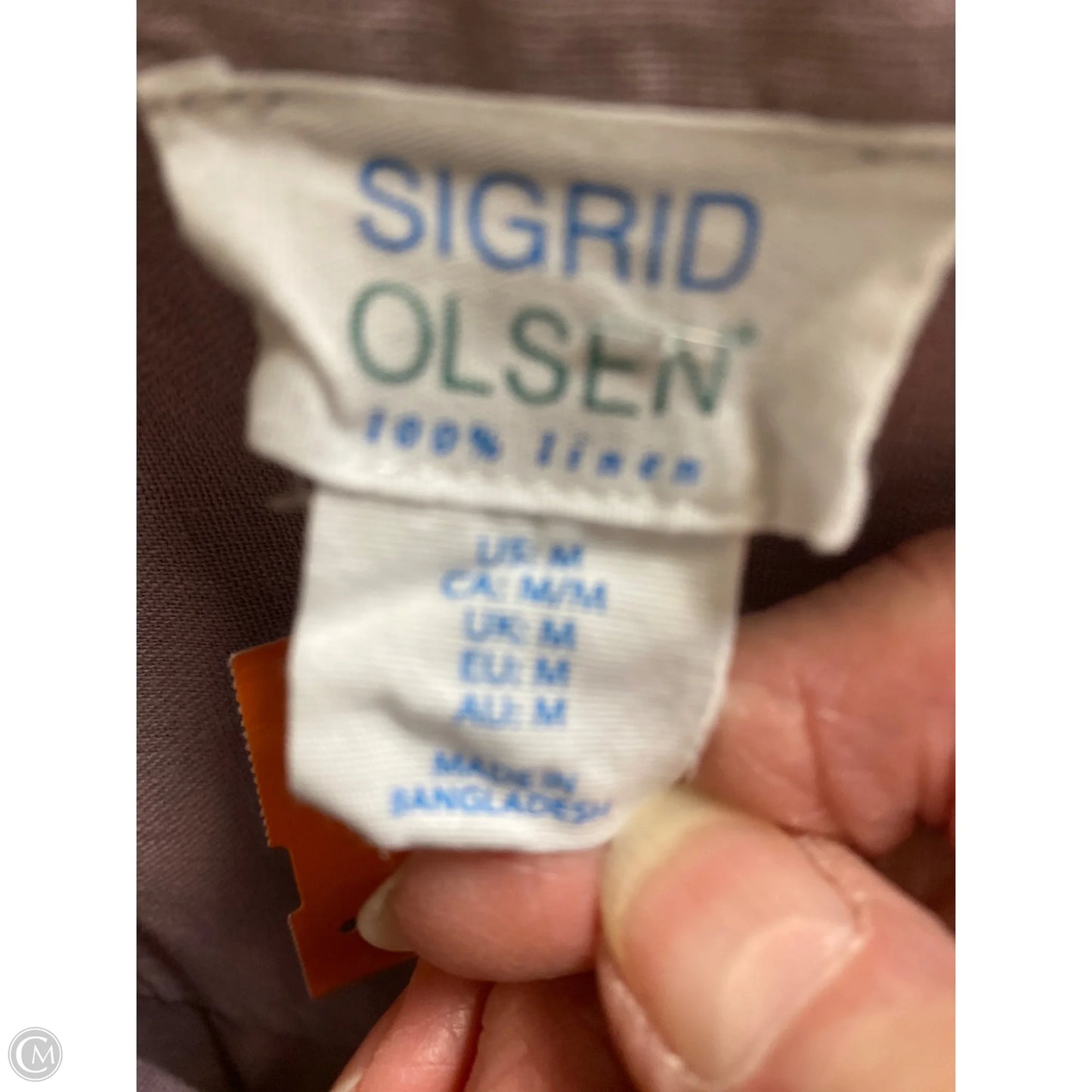 Top Long Sleeve By Sigrid Olsen In Purple, Size: M