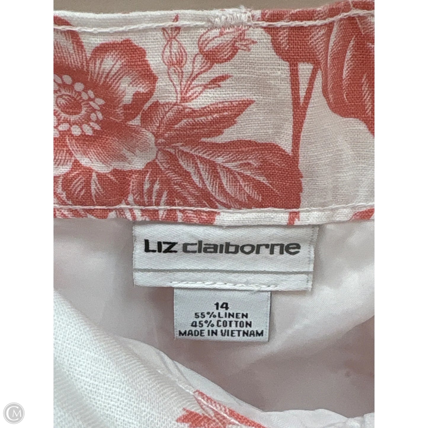 Skirt Midi By Liz Claiborne In Peach, Size: 14