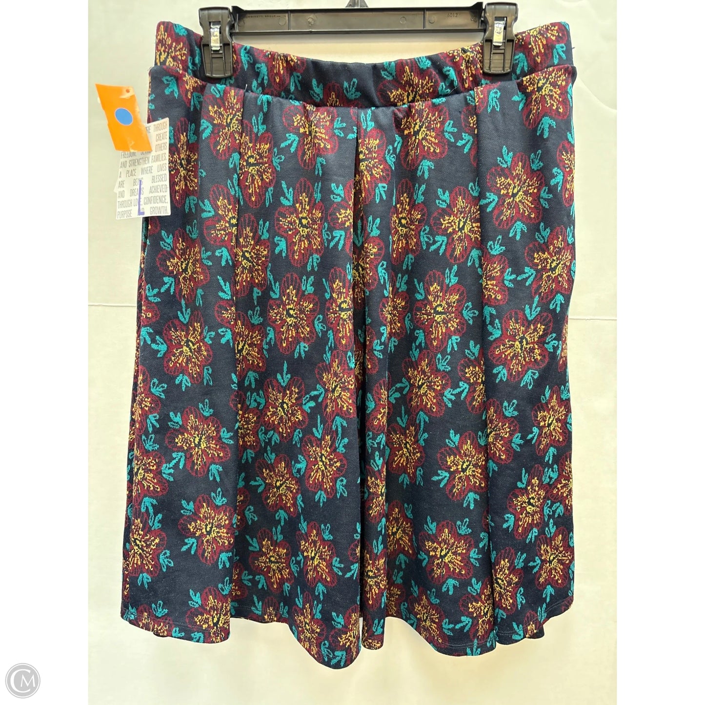 Skirt Midi By Lularoe In Blue, Size: L