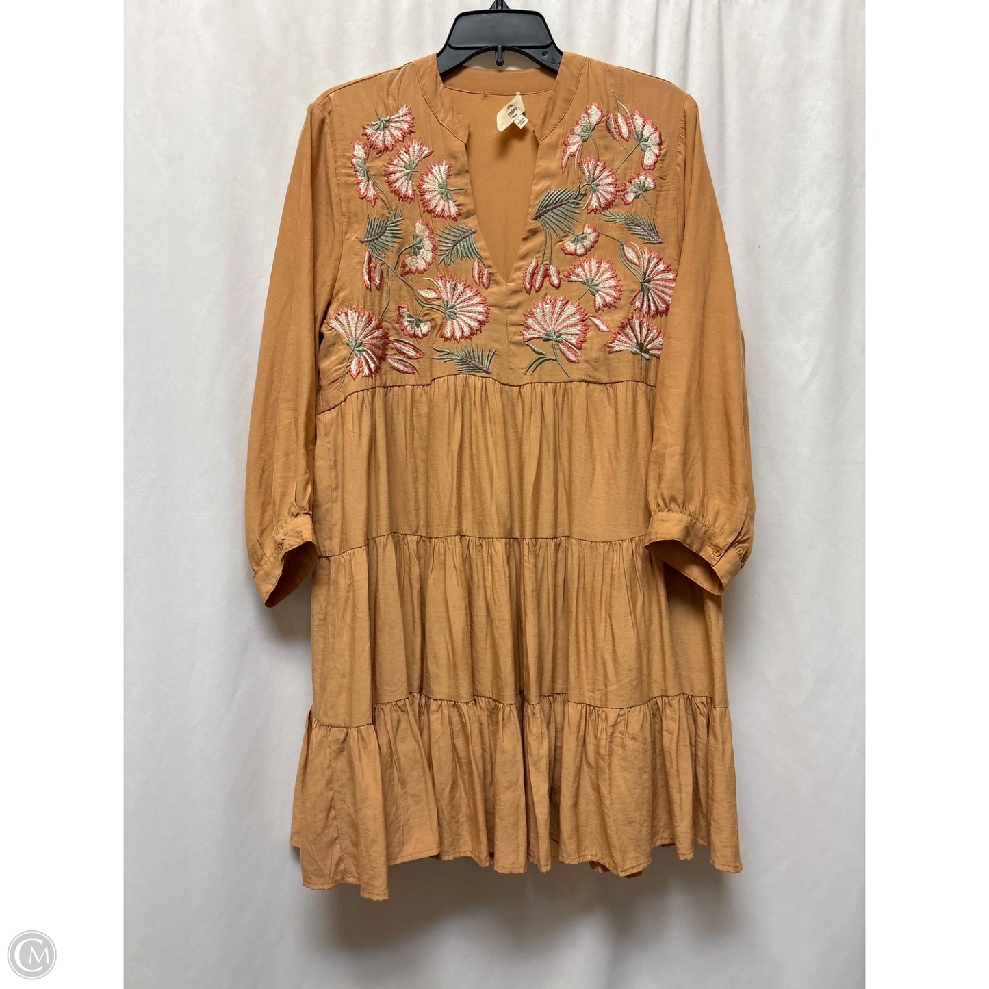 Dress Casual Midi By Entro In Orange, Size: L