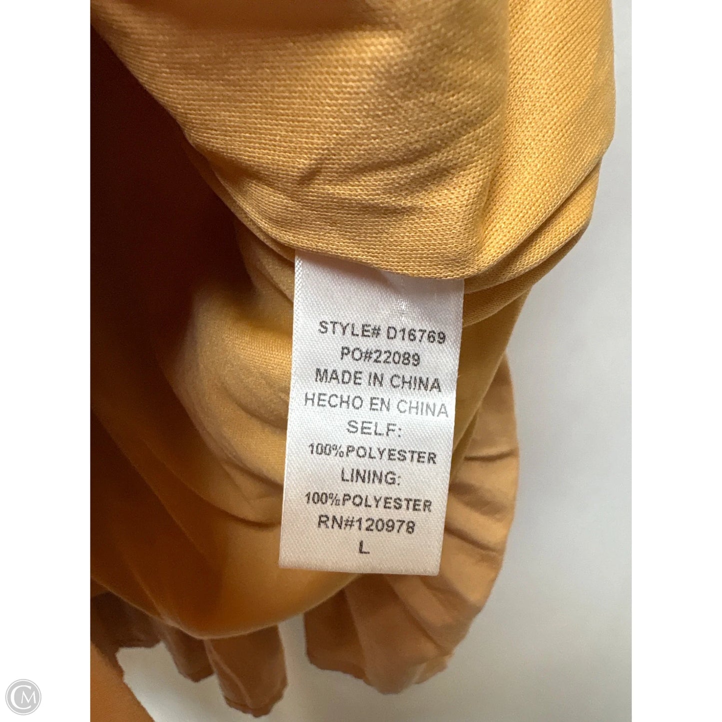 Dress Casual Midi By Entro In Orange, Size: L
