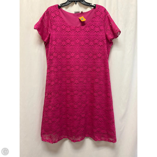 Dress Casual Midi By Kim Rogers In Pink, Size: Xl