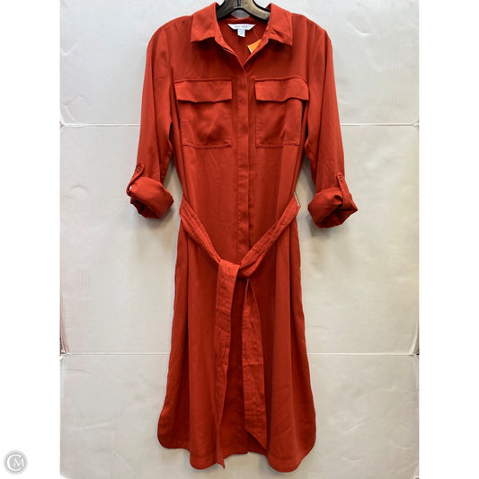Dress Casual Midi By Nine West In Red, Size: S