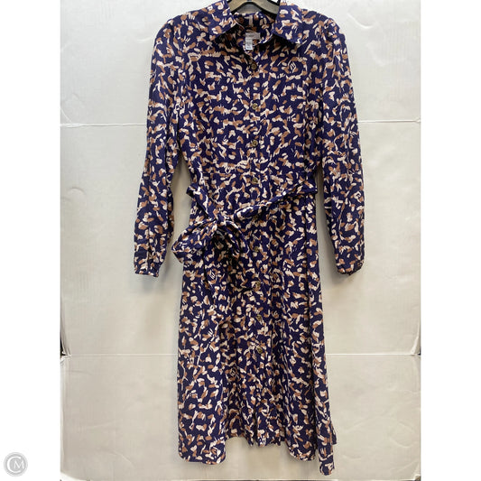 Dress Casual Midi By Nine West In Blue, Size: Sp