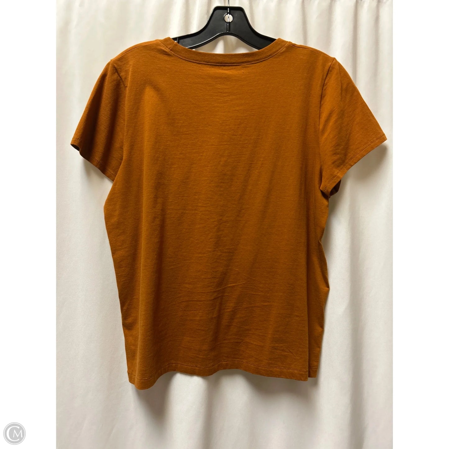 Top Short Sleeve By Madewell In Brown, Size: M
