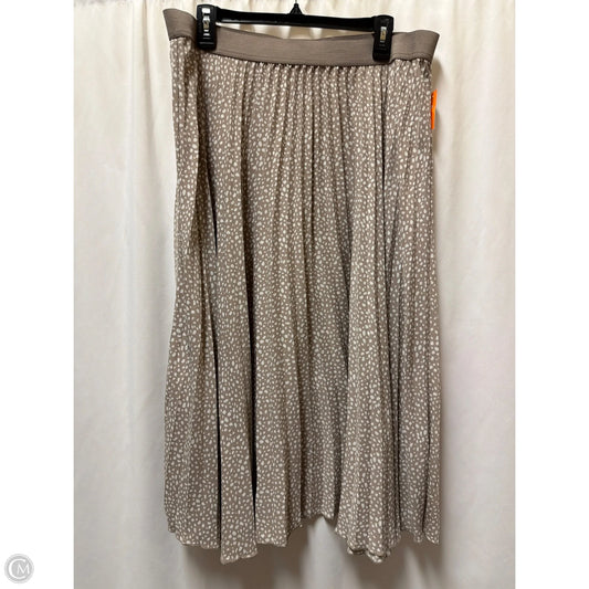 Skirt Maxi By Vince Camuto In Brown, Size: Xxl