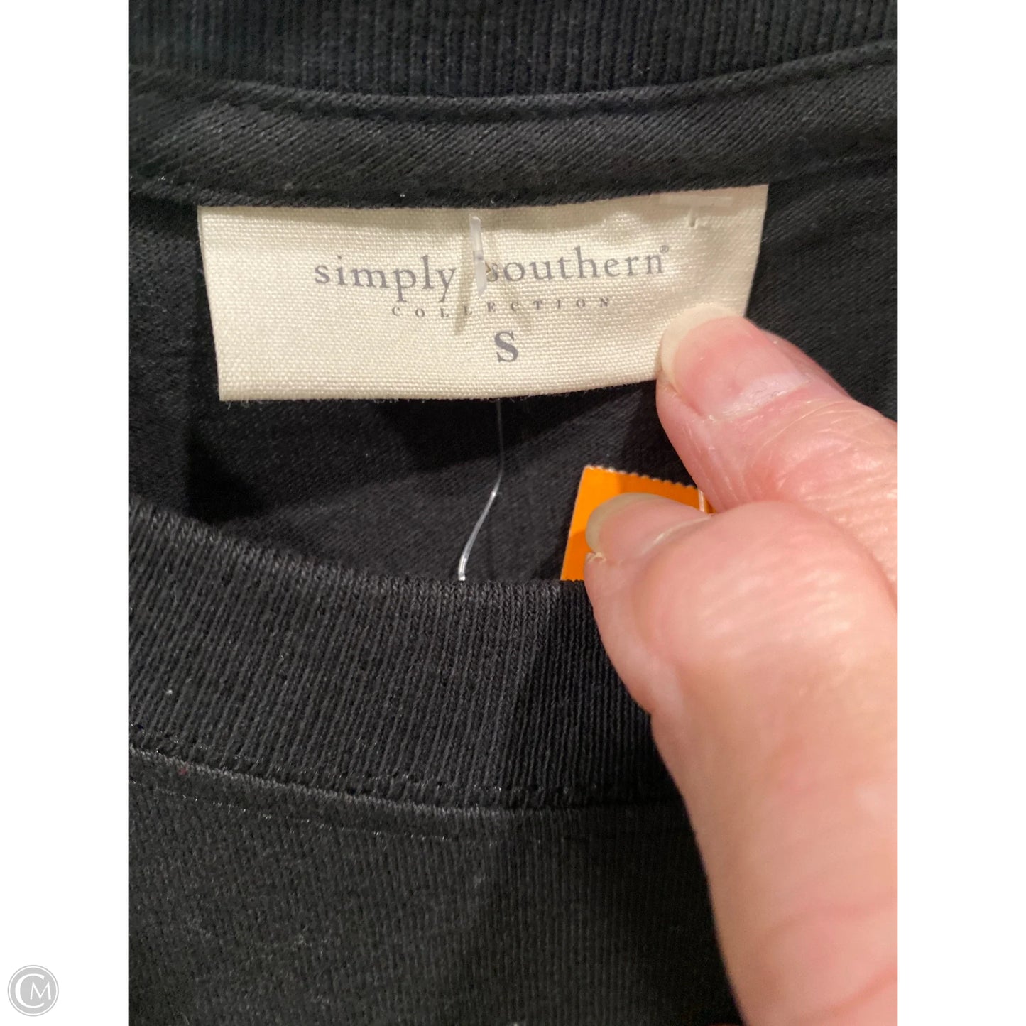 Top Long Sleeve By Simply Southern In Black, Size: S