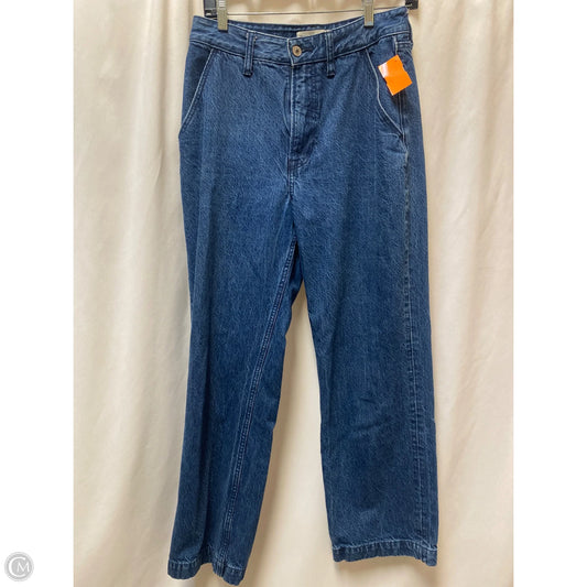 Jeans Wide Leg By Abercrombie And Fitch In Blue Denim, Size: 2p