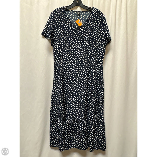 Dress Casual Maxi By Shein In Navy, Size: Xxl