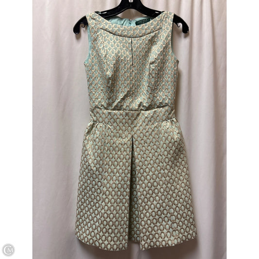 Dress Casual Midi By Lauren By Ralph Lauren In Gold, Size: Xs