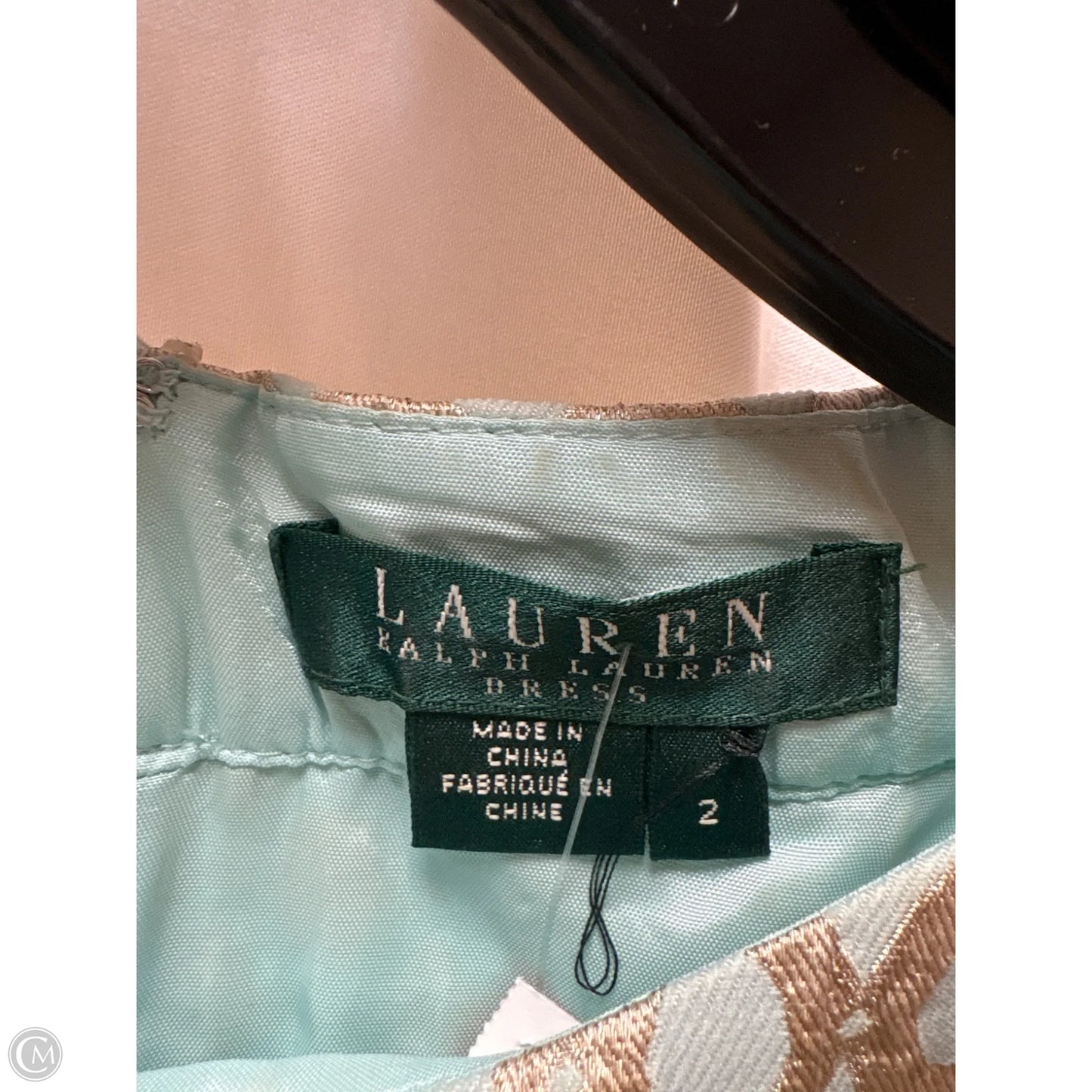 Dress Casual Midi By Lauren By Ralph Lauren In Gold, Size: Xs