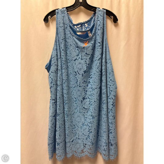 Top Sleeveless By Isaac Mizrahi Live Qvc In Blue, Size: 4x