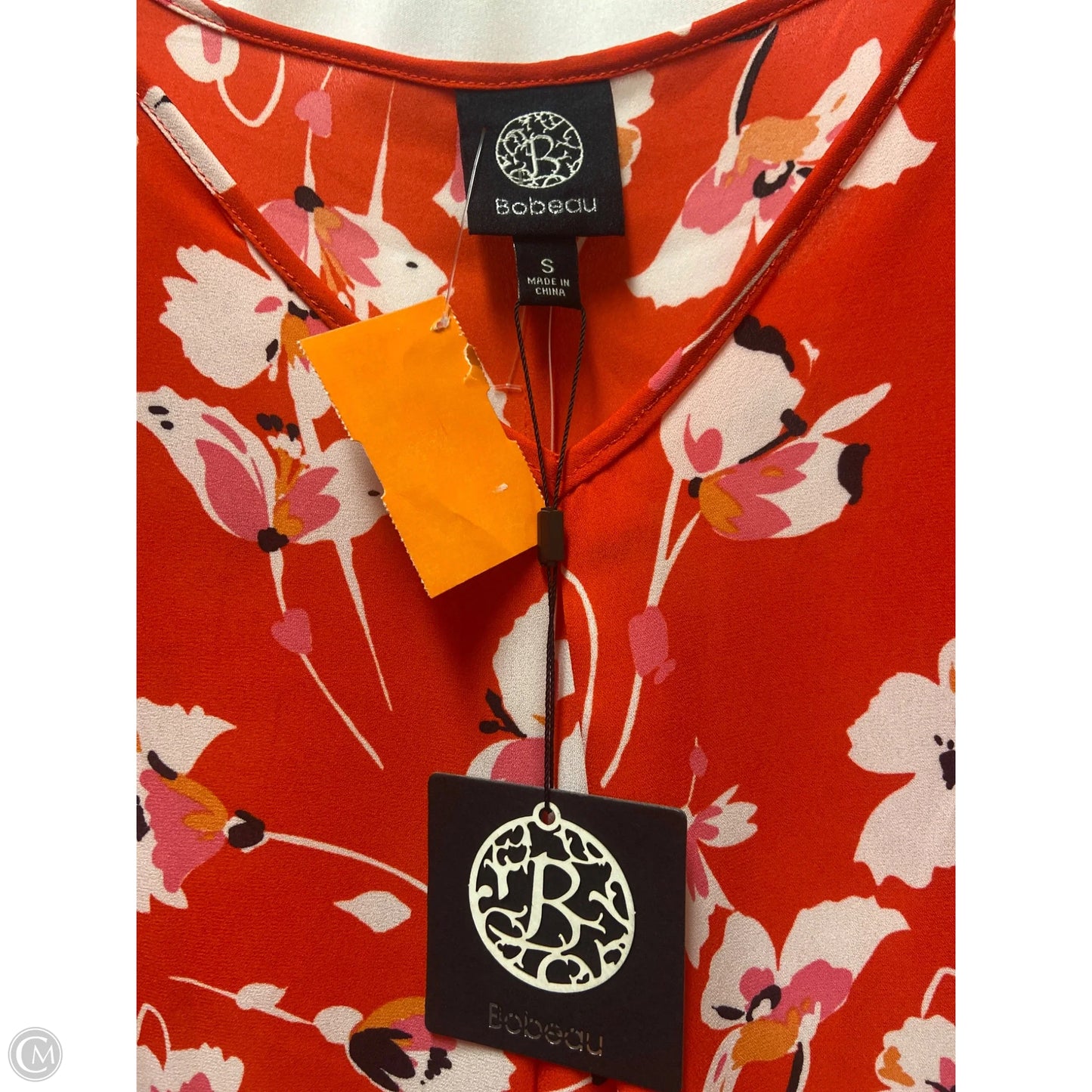 Top Short Sleeve By Bobeau In Red, Size: S