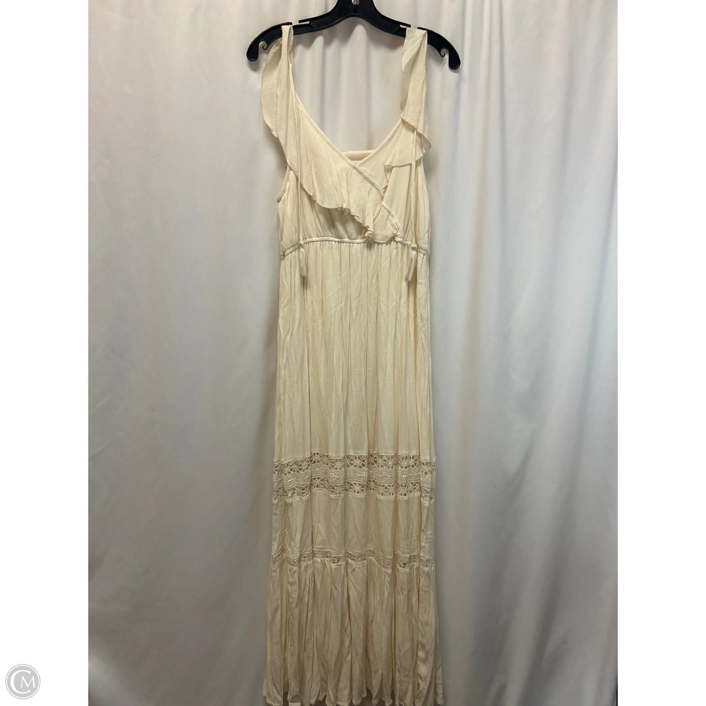 Dress Casual Maxi By Cmf In Cream, Size: S