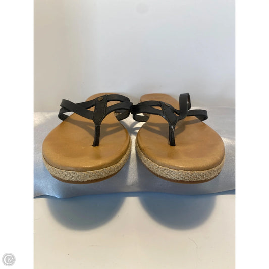 Sandals Designer By Ugg In Black, Size: 9
