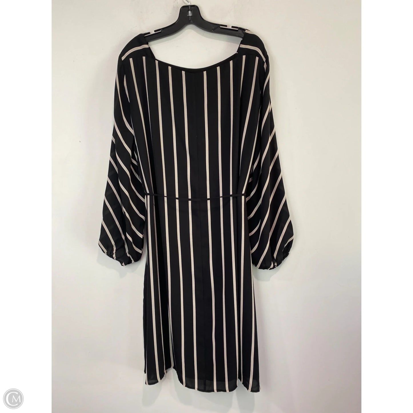 Dress Casual Midi By Loft In Black, Size: 3x