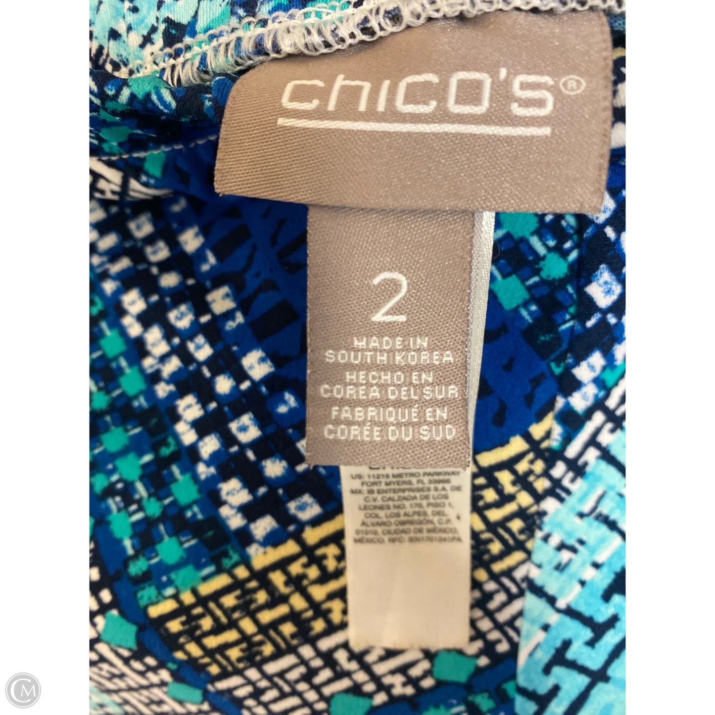 Pants Wide Leg By Chicos In Blue, Size: L