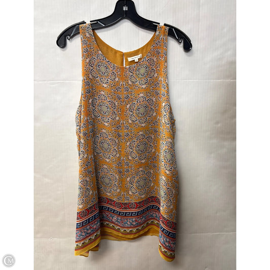 Top Sleeveless By Max Studio In Yellow, Size: L