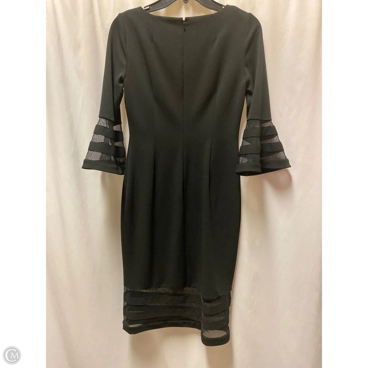 Dress Casual Midi By Calvin Klein In Black, Size: S