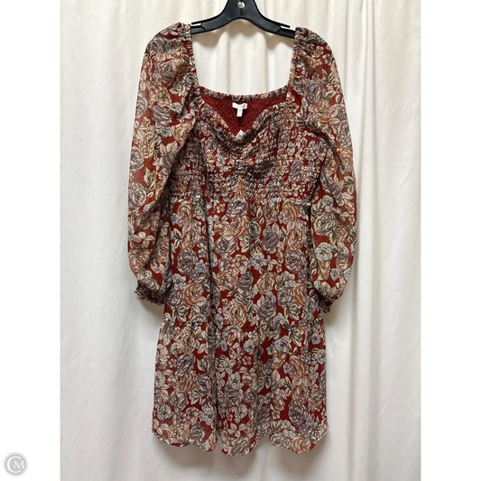 Dress Casual Midi By Maurices In Red, Size: Xl