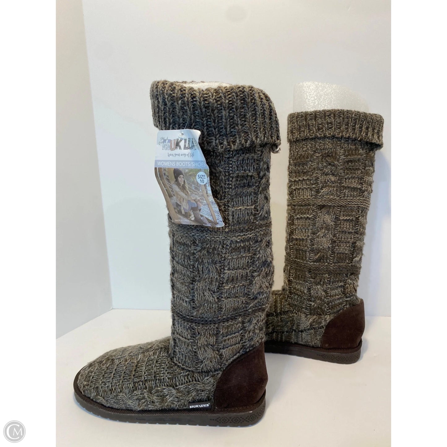 Boots Knee Flats By Muk Luks In Brown, Size: 10
