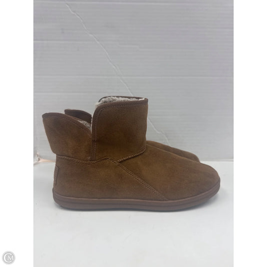 Boots Ankle Flats By Skechers In Brown, Size: 8