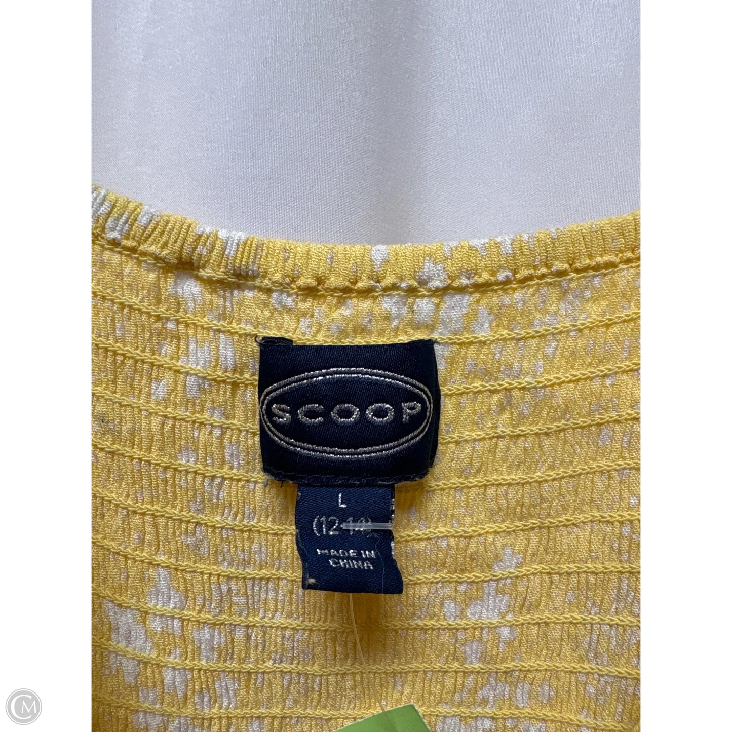 Dress Casual Midi By Scoop In Yellow, Size: L
