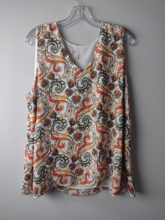 Top Sleeveless By Cato  Size: Xl