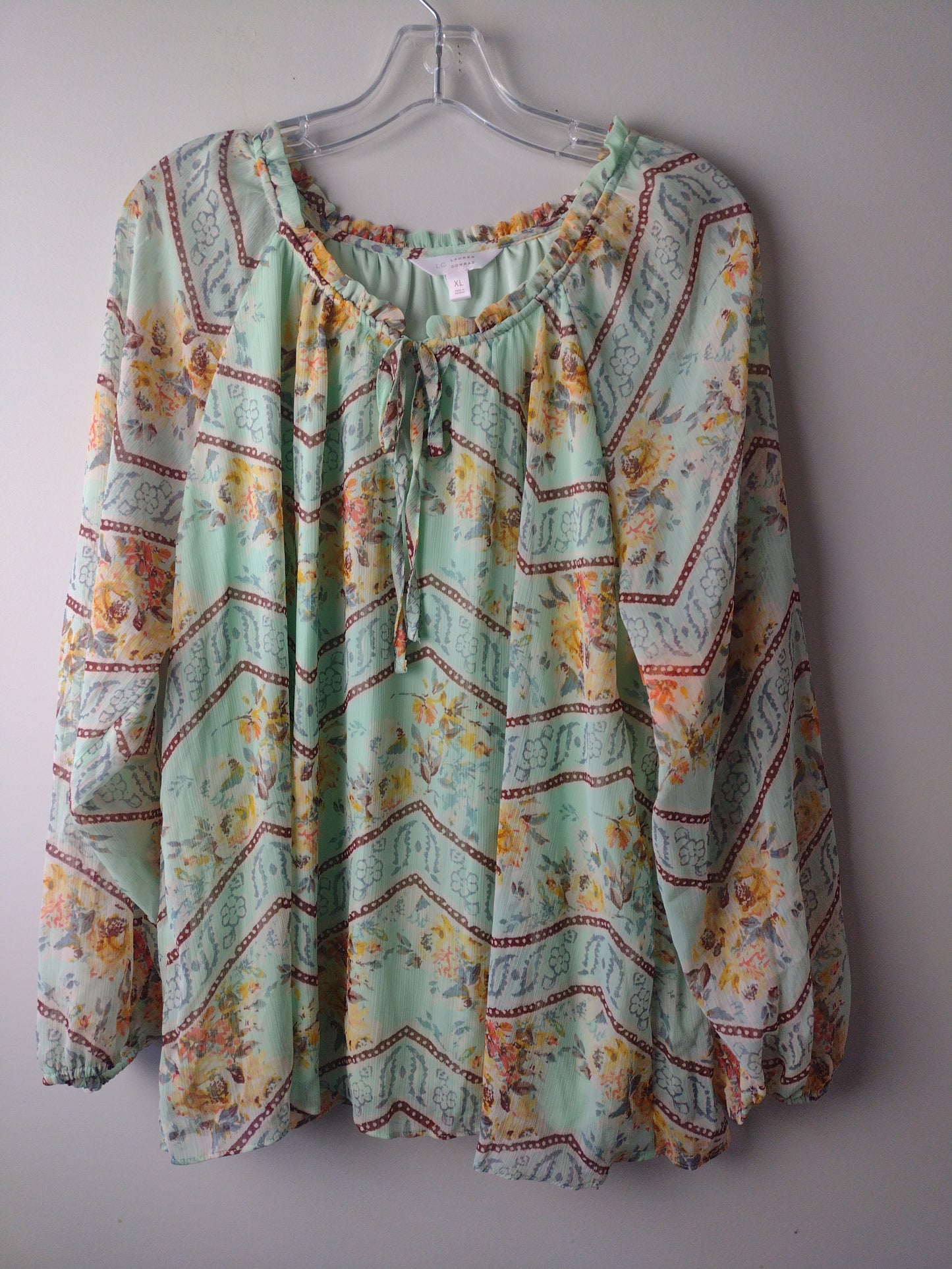 Top Long Sleeve By Lc Lauren Conrad  Size: Xl