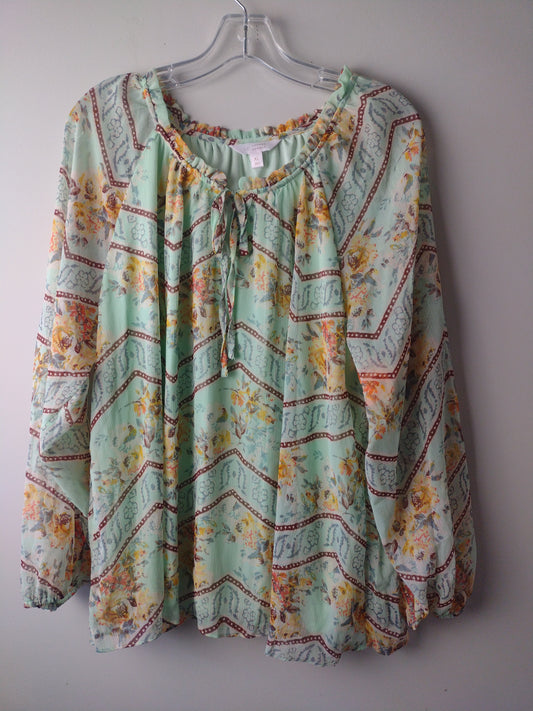 Top Long Sleeve By Lc Lauren Conrad  Size: Xl