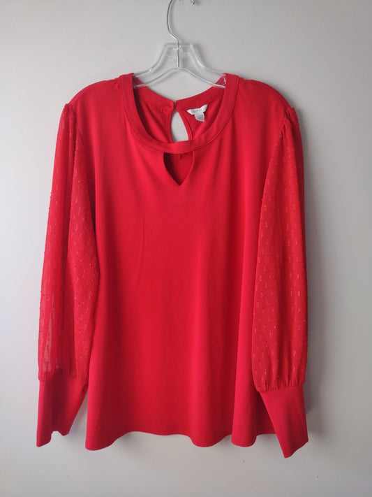 Top Long Sleeve By Cato  Size: 1x