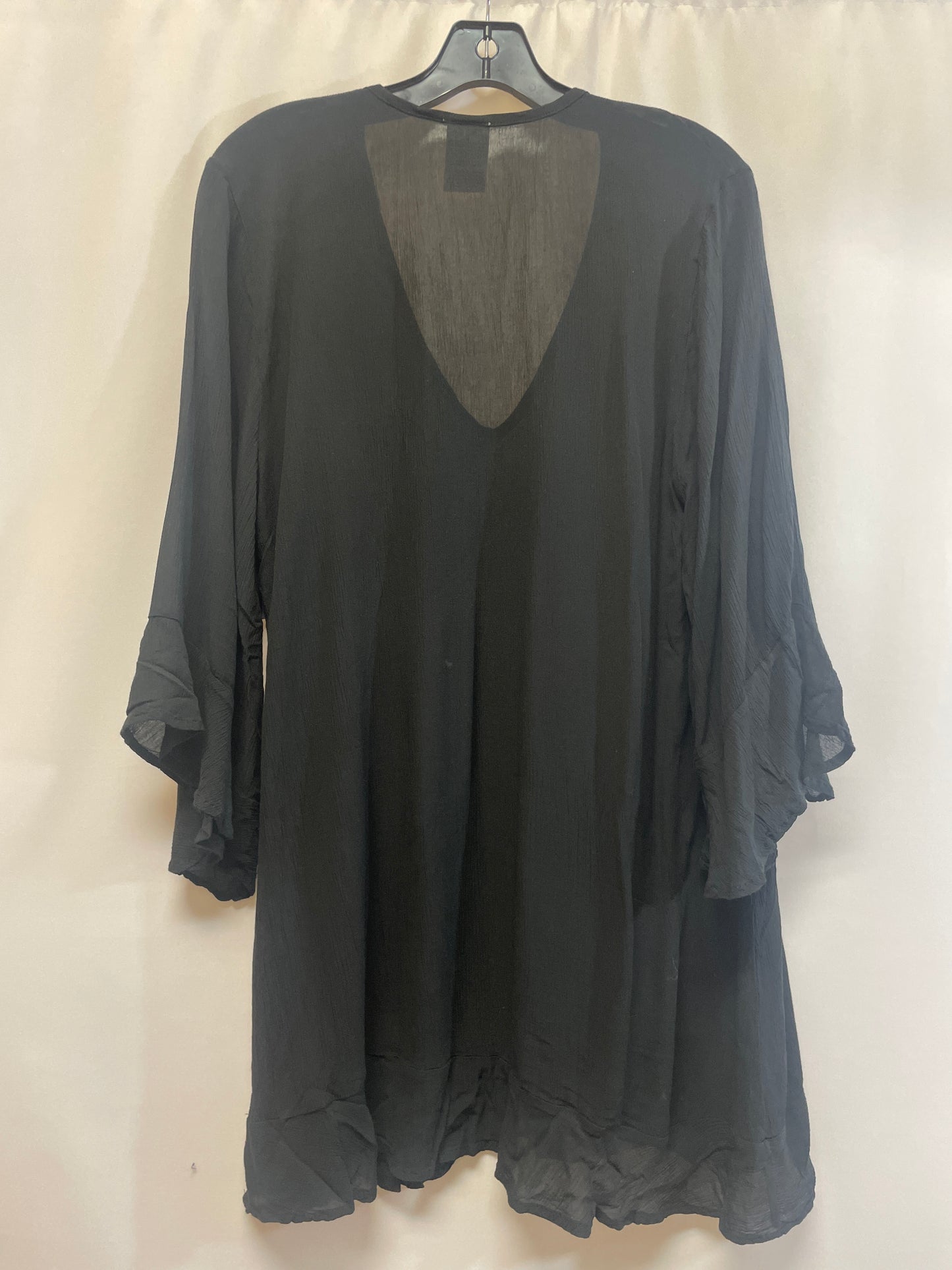 Black Tunic 3/4 Sleeve Clothes Mentor, Size Xs