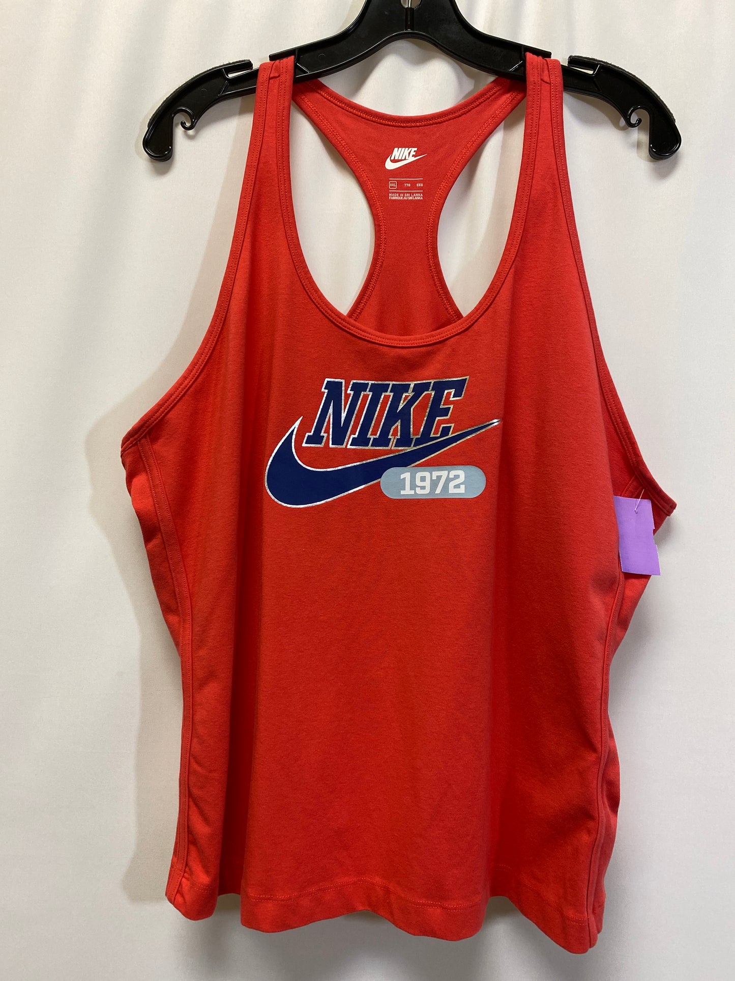 Red Athletic Tank Top Nike, Size Xxl