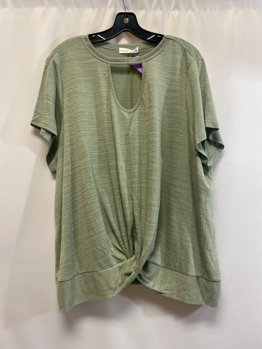 Green Top Short Sleeve Retrology, Size 3x