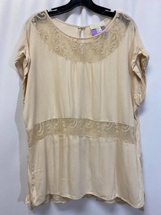 Beige Top Short Sleeve Forever 21, Size Xl