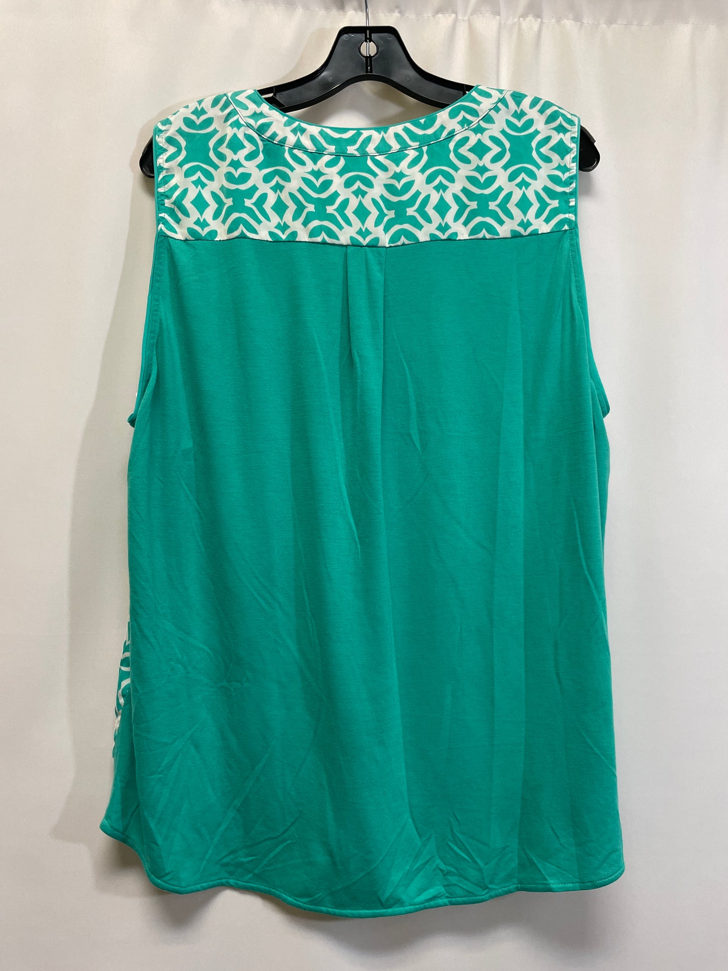 Teal Top Sleeveless Clothes Mentor, Size Xxl