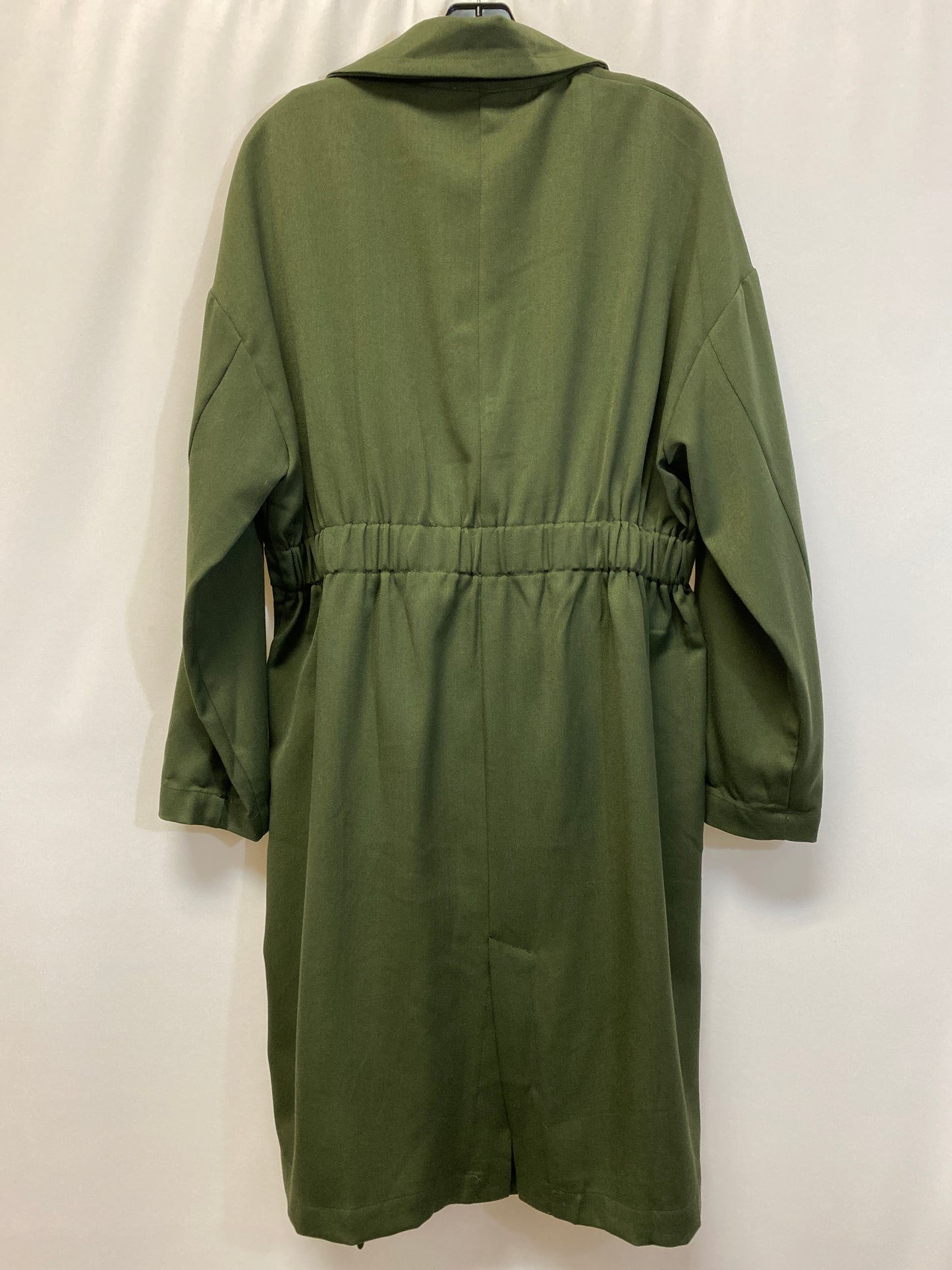 Green Coat Trench Coat Umgee, Size M