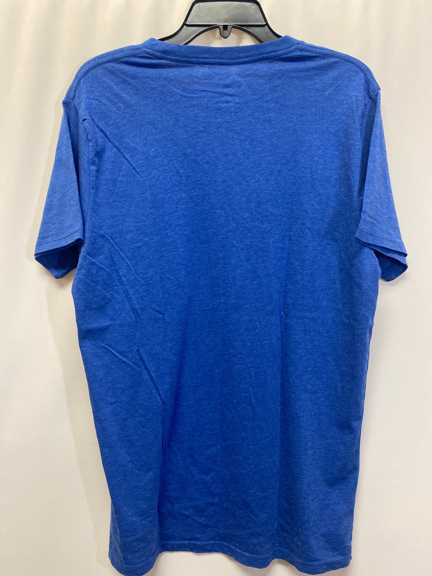 Blue Top Short Sleeve Clothes Mentor, Size L