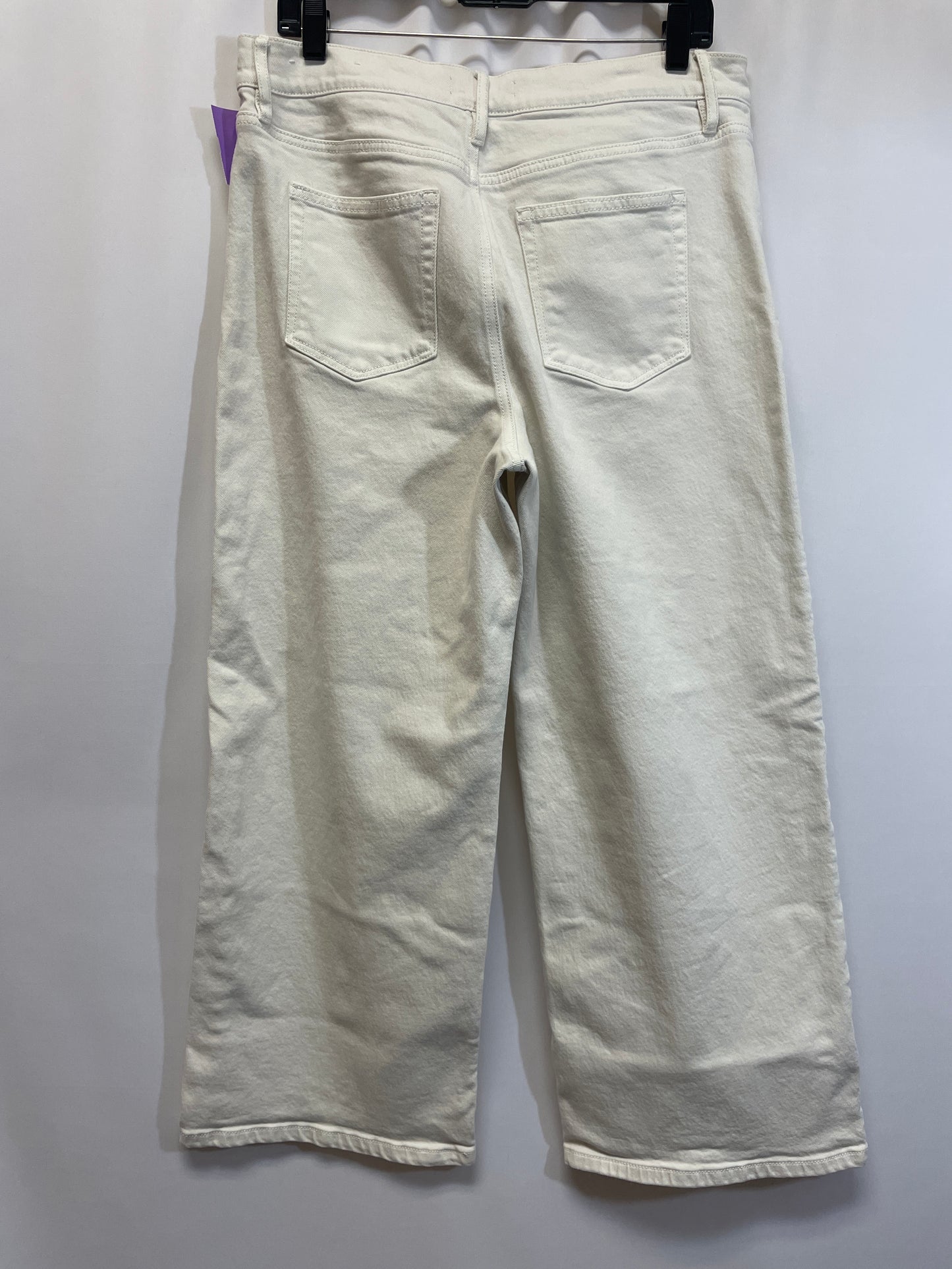 Cream Jeans Wide Leg Loft, Size 10