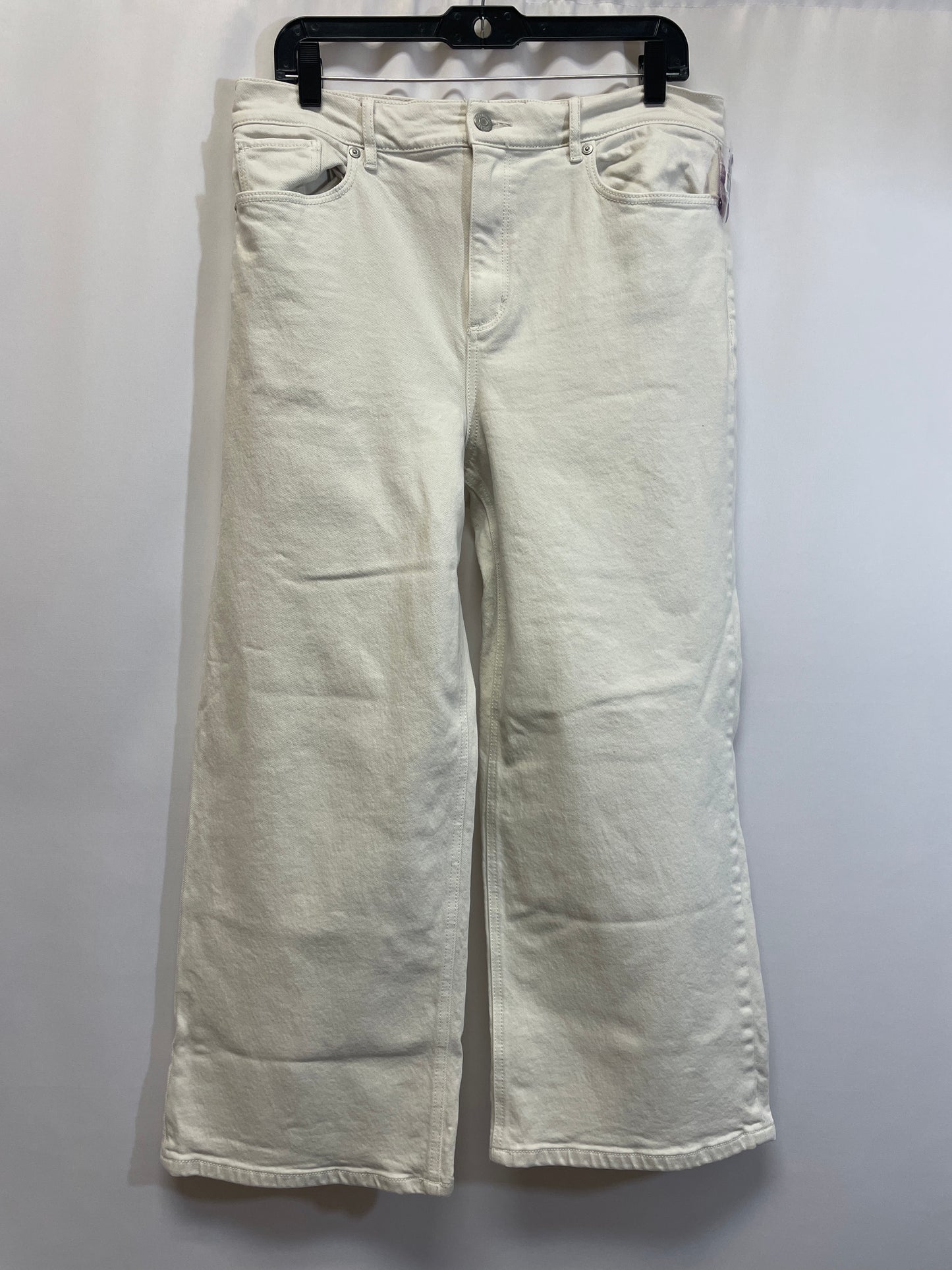 Cream Jeans Wide Leg Loft, Size 10