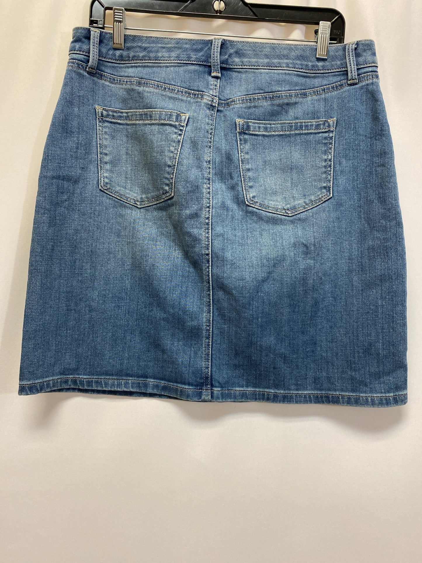 Blue Denim Skirt Midi Talbots, Size 10petite