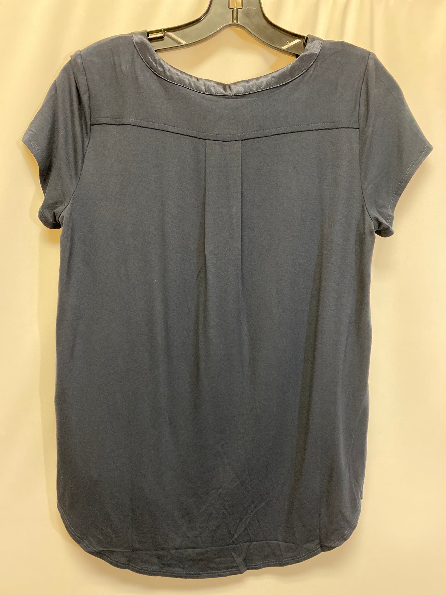 Navy Top Short Sleeve Alfani, Size Petite  M