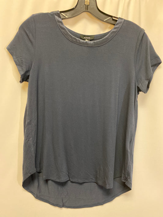 Navy Top Short Sleeve Alfani, Size Petite  M