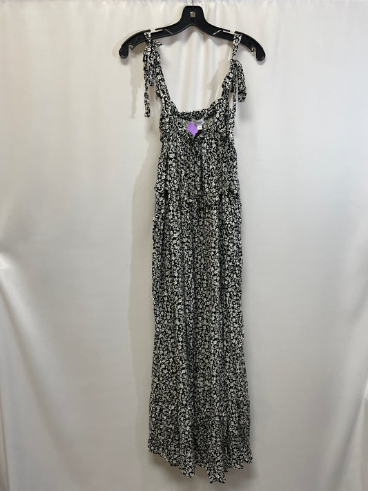 Black Dress Casual Maxi Clothes Mentor, Size M